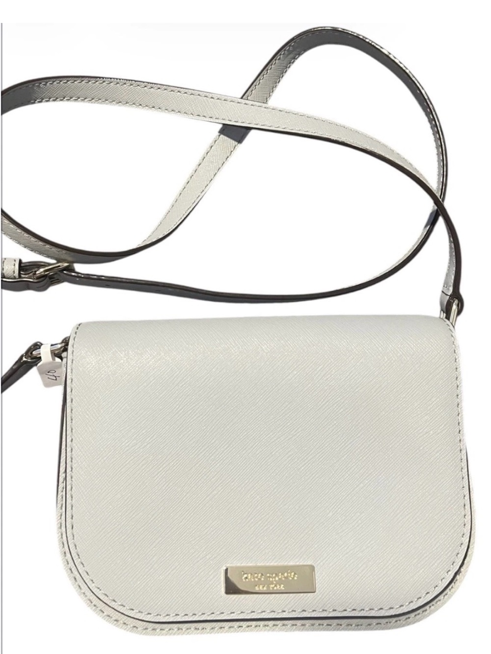 kate spade Cream White Crossbody Bag with Gold Hardware
